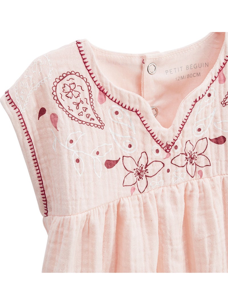Blouse enfant en gaze de coton Arizona Rose - Kiabi