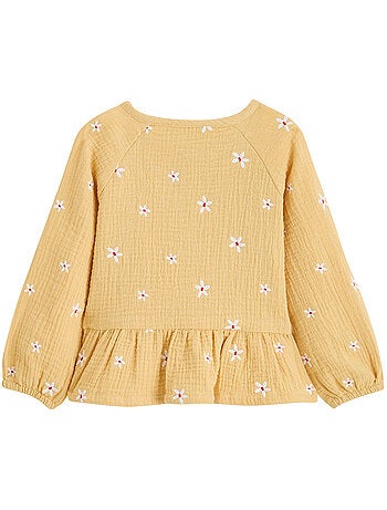 Blouse enfant en gaze de coton Camila