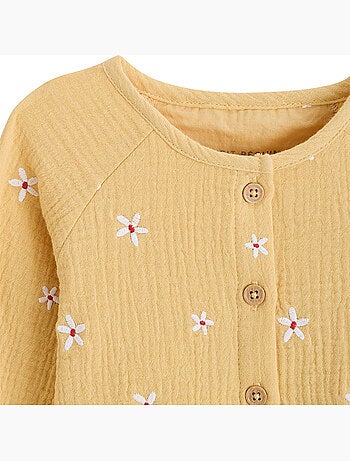 Blouse enfant en gaze de coton Camila