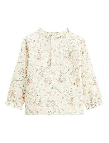 Blouse enfant en gaze de coton Lison
