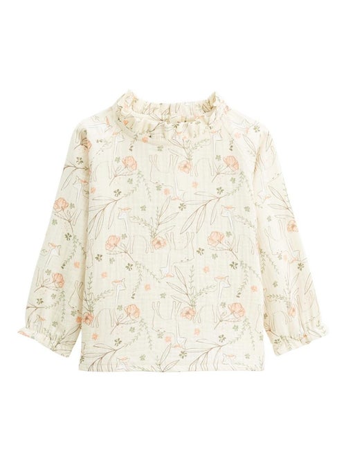 Blouse enfant en gaze de coton Lison - Kiabi