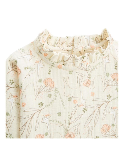 Blouse enfant en gaze de coton Lison - Kiabi