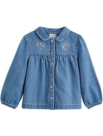 Blouse enfant en jean cléo