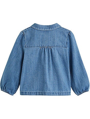 Blouse enfant en jean cléo