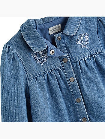 Blouse enfant en jean cléo