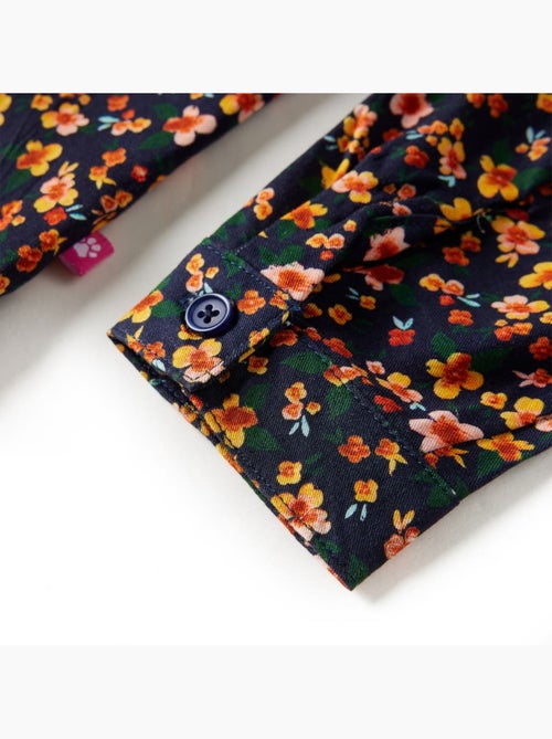 Blouse enfant en lyocell imprimé floral col mao boutonné - vidaxl - Kiabi