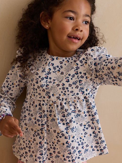 Blouse enfant en popeline Céleste - Kiabi