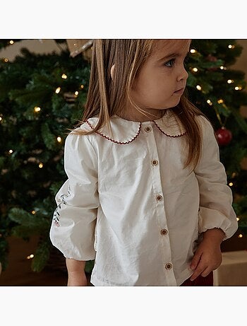 Blouse enfant en popeline grace