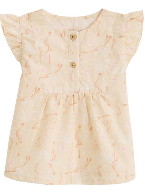 Blouse enfant en popeline Poésie d'été - Kiabi