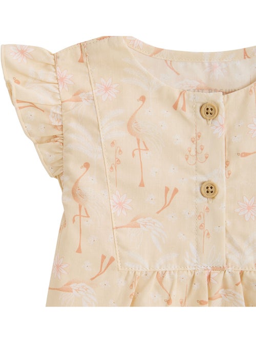 Blouse enfant en popeline Poésie d'été - Kiabi