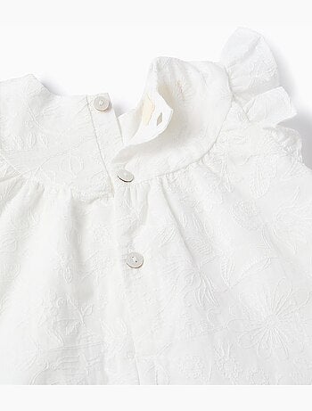 Blouse et bloomer en coton à volants