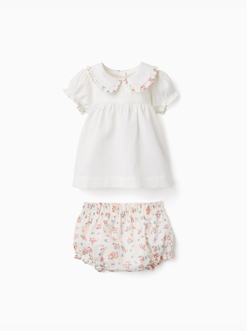 Blouse et bloomer en coton avec volants - Kiabi Blouse et bloomer en coton avec volants - Kiabi