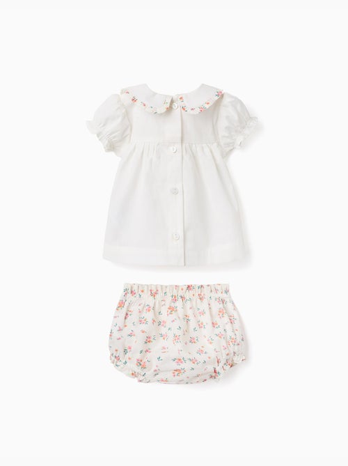 Blouse et bloomer en coton avec volants - Kiabi Blouse et bloomer en coton avec volants - Kiabi