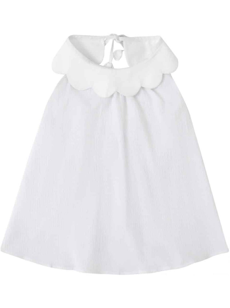 Blouse  Été  - Col Forme Pétale  Tulipe - La Faute à Voltaire Blanc - Kiabi