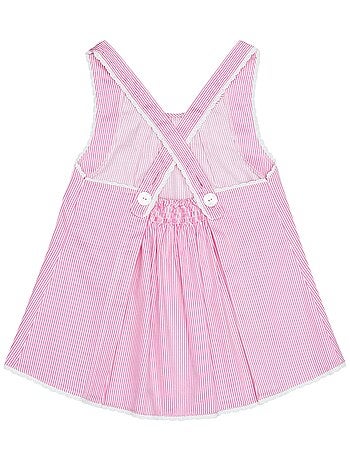 Blouse Été à Fines Rayures et Dentelle ANAIS - La Faute à Voltaire