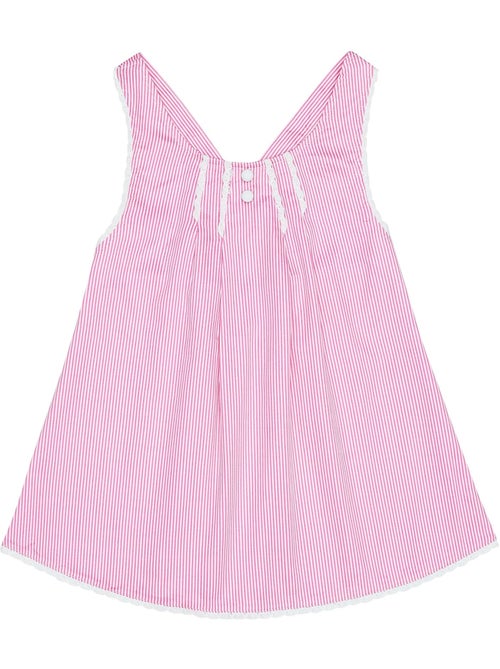 Blouse Été  à Fines Rayures   et Dentelle   ANAIS - La Faute à Voltaire - Kiabi