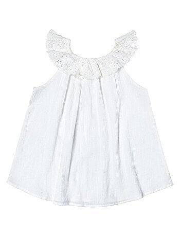 Blouse Été avec Broderie Anglaise AURORE - La Faute à Voltaire