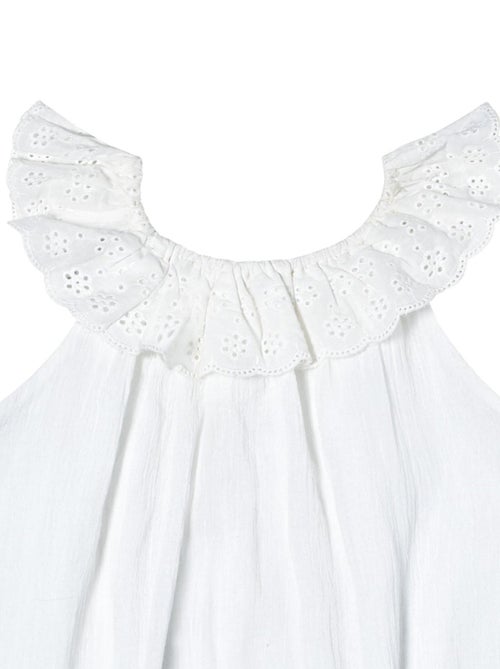 Blouse  Été  avec Broderie Anglaise  AURORE - La Faute à Voltaire - Kiabi