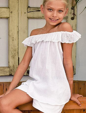 Blouse Été Broderie Anglaise AURORE - La Faute à Voltaire