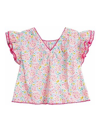 Blouse Été Fleurie et Manches Papillons BUTTERFLY - La Faute à Voltaire