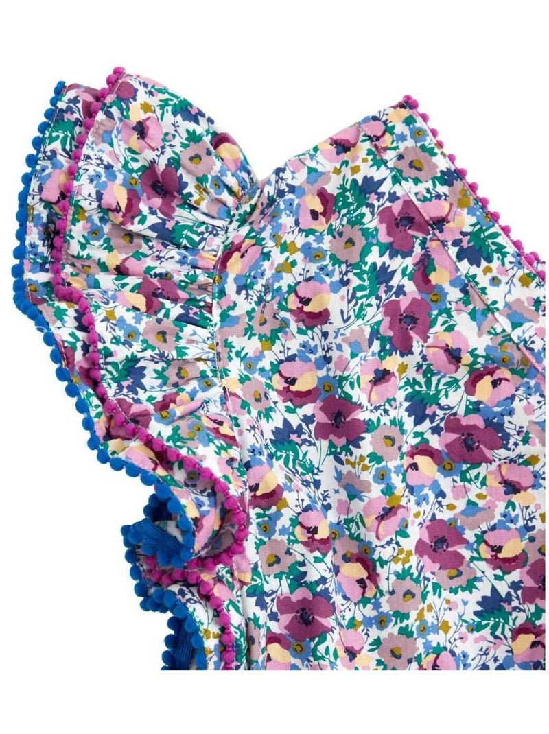 Blouse Été Fleurie    et    Manches Papillons  BUTTERFLY - La Faute à Voltaire Violet - Kiabi