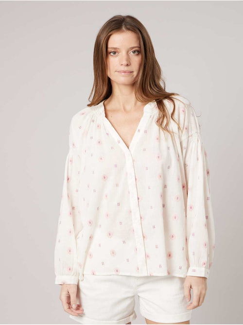 Blouse femme 100% coton 'Deeluxe' - Kiabi