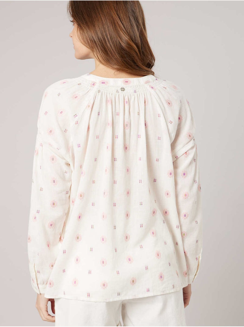 Blouse femme 100% coton 'Deeluxe' Rose clair - Kiabi