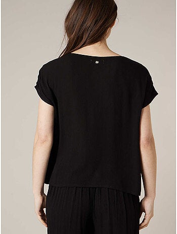 Blouse femme à broderies ethniques 'Deeluxe'