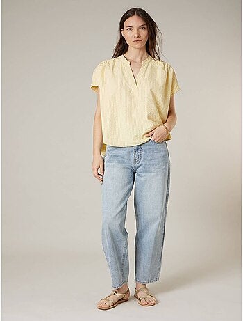 Blouse femme à rayures en coton 'Deeluxe'