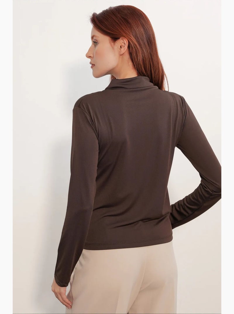 Blouse femme bdart Marron chocolat - Kiabi