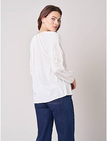Blouse femme brodée 'deeluxe'