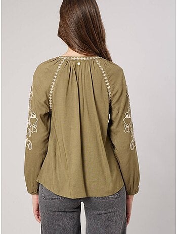 Blouse femme brodée 'deeluxe'