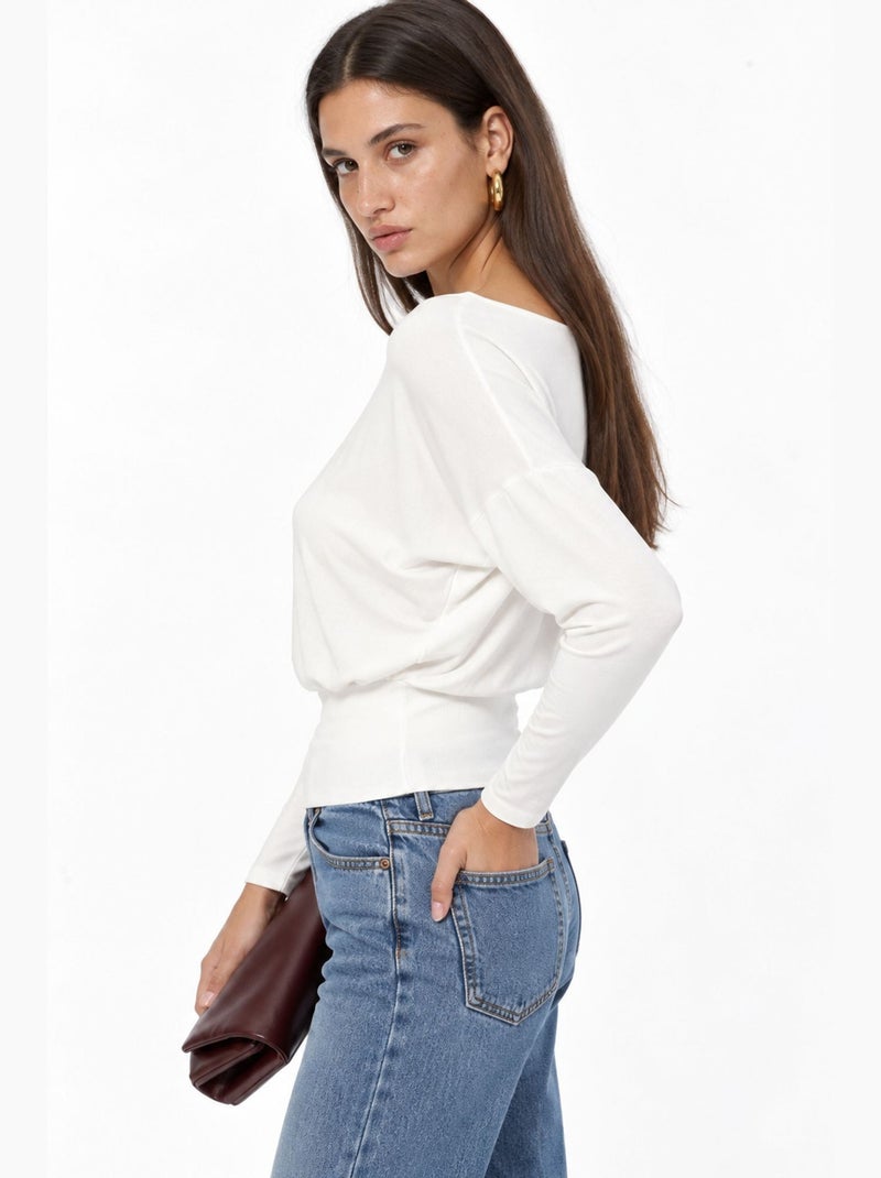 Blouse femme busem Blanc - Kiabi