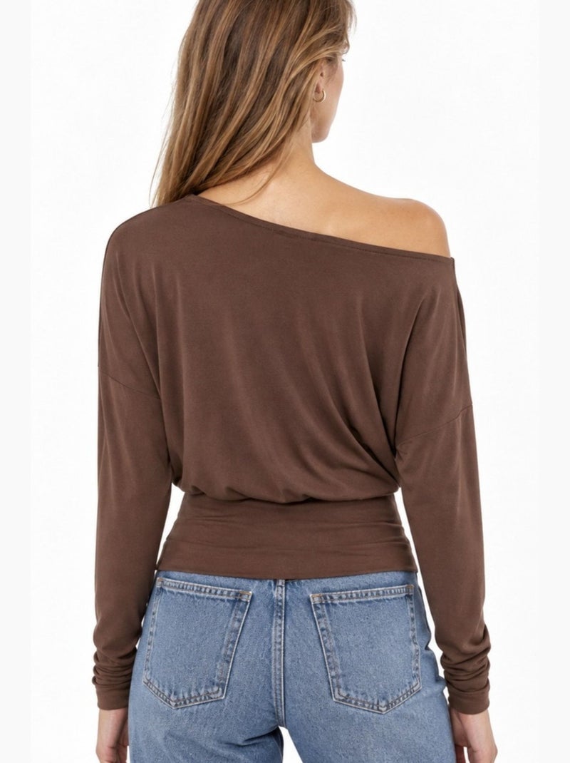 Blouse femme busem Marron chocolat - Kiabi