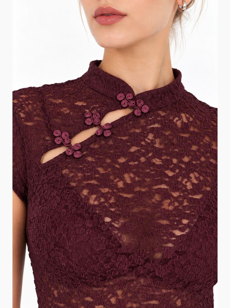 Blouse femme busem Rouge bordeaux - Kiabi