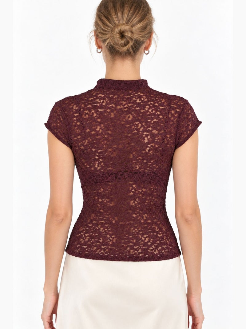 Blouse femme busem Rouge bordeaux - Kiabi