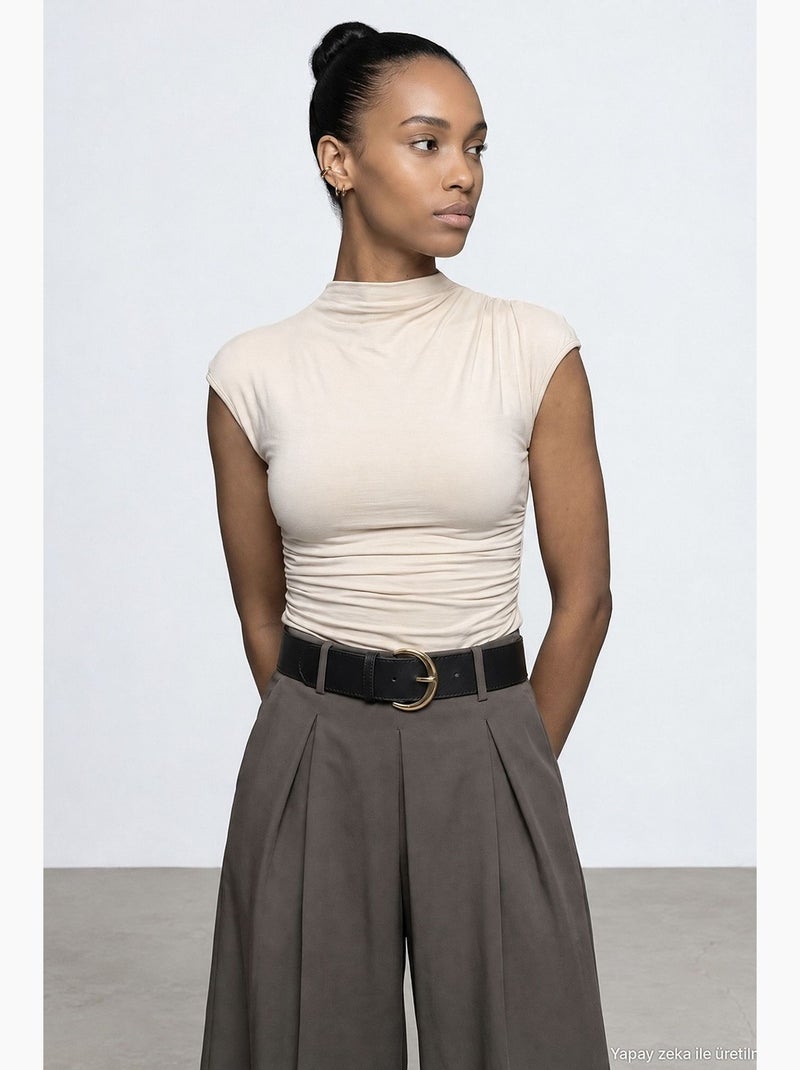 Blouse femme dilvin Beige argile - Kiabi