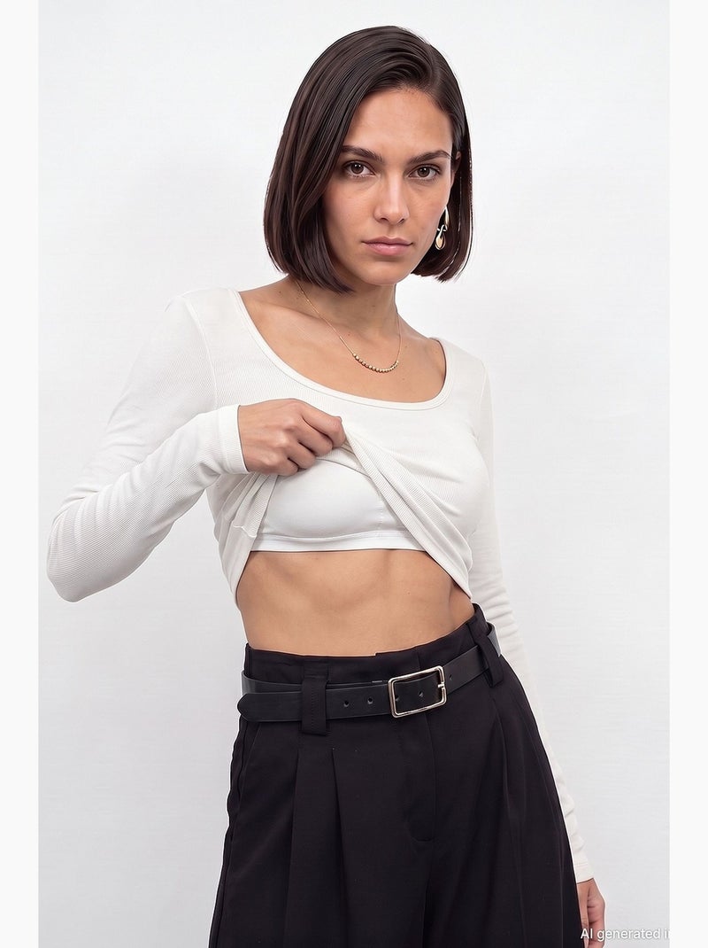 Blouse femme dilvin Blanc cassé - Kiabi