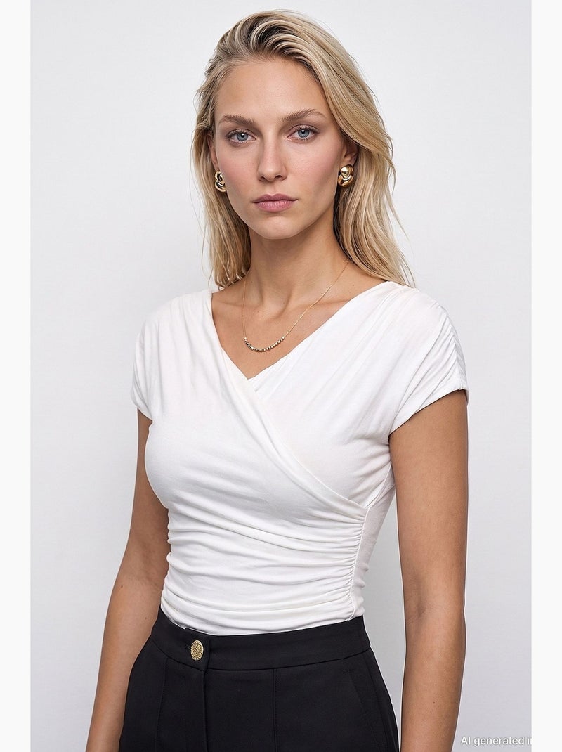 Blouse femme dilvin Blanc - Kiabi