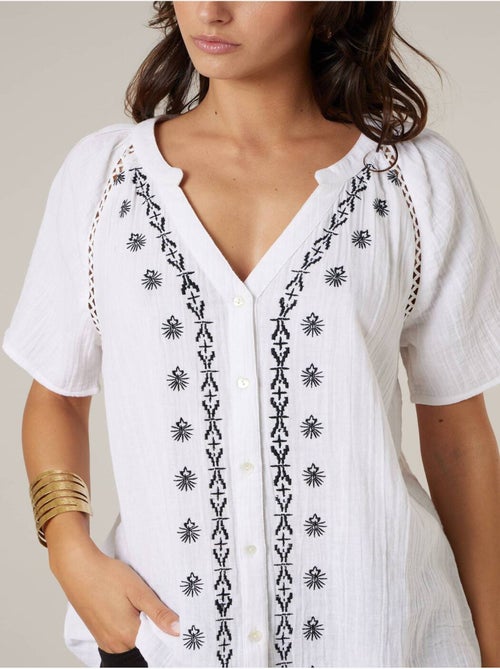 Blouse femme en coton 'Deeluxe' - Kiabi