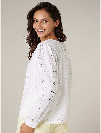 Blouse femme en coton 'Deeluxe'