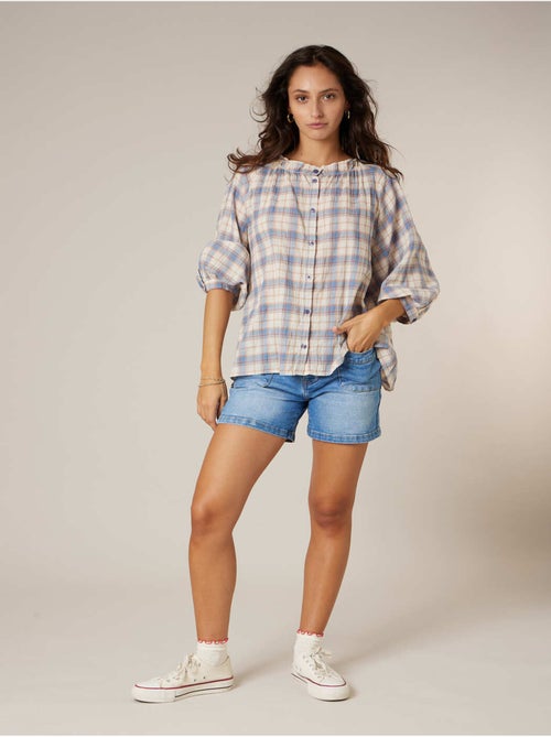Blouse femme en coton 'Deeluxe' - Kiabi