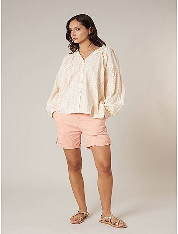 Blouse femme en coton esprit bohème 'Deeluxe'