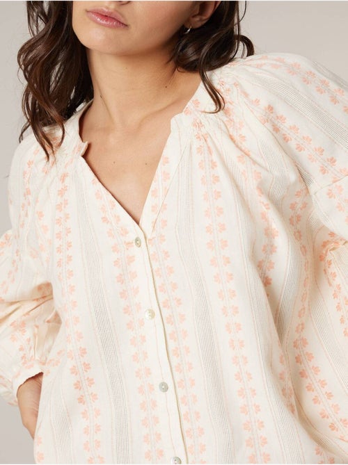 Blouse femme en coton esprit bohème 'Deeluxe' - Kiabi
