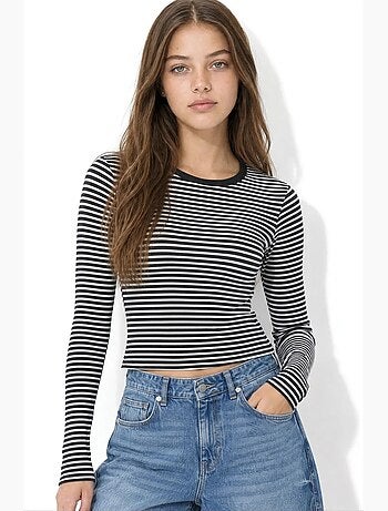Blouse femme en coton et élasthanne busem