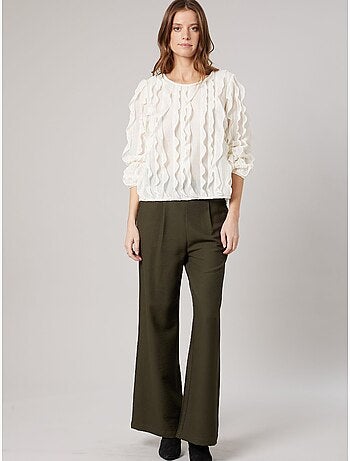 Blouse femme en maille fantaisie 'deeluxe'