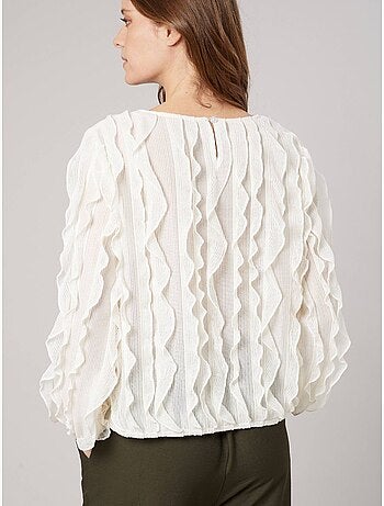 Blouse femme en maille fantaisie 'deeluxe'