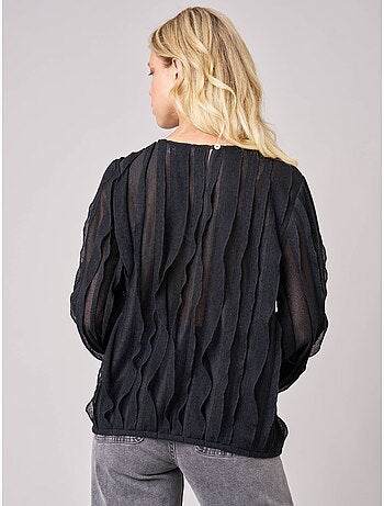Blouse femme en maille fantaisie 'deeluxe'