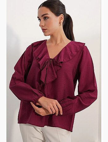 Blouse femme en mélange de viscose bdart
