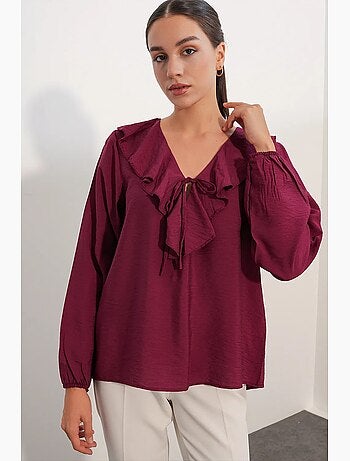 Blouse femme en mélange de viscose bdart
